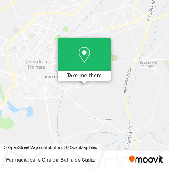 mapa Farmacia, calle Giralda