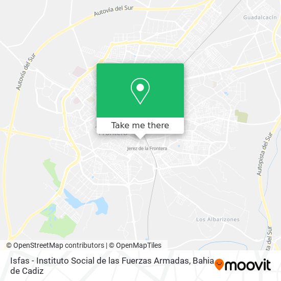 Isfas - Instituto Social de las Fuerzas Armadas map