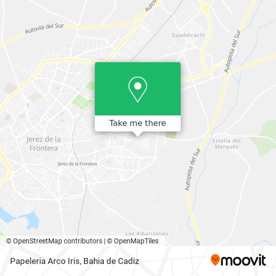 How to get to Papeleria Arco Iris in Jerez De La Frontera by Bus or Train?