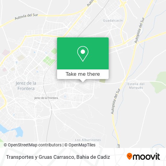 Transportes y Gruas Carrasco map