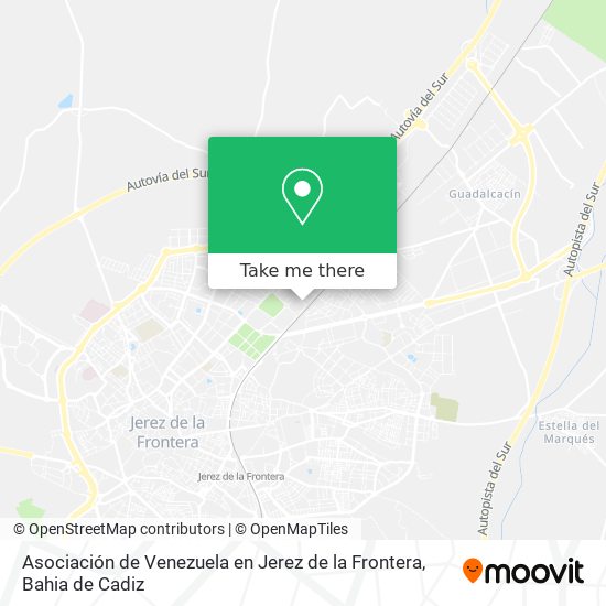 Asociación de Venezuela en Jerez de la Frontera map