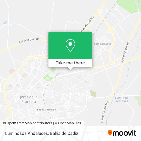 Luminosos Andaluces map