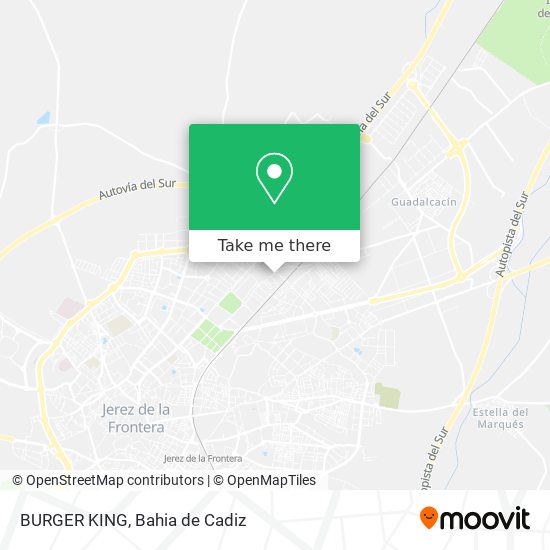 BURGER KING map