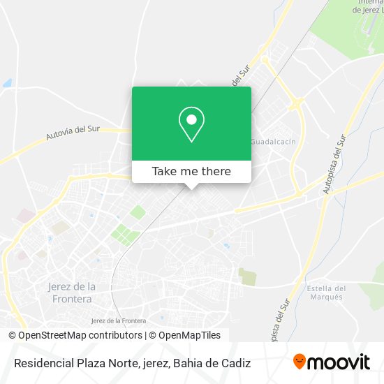 mapa Residencial Plaza Norte, jerez