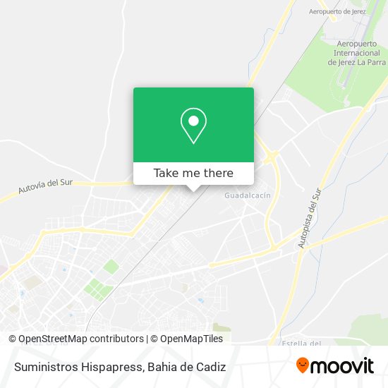 Suministros Hispapress map