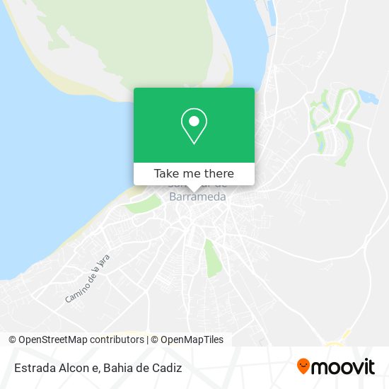 mapa Estrada Alcon e