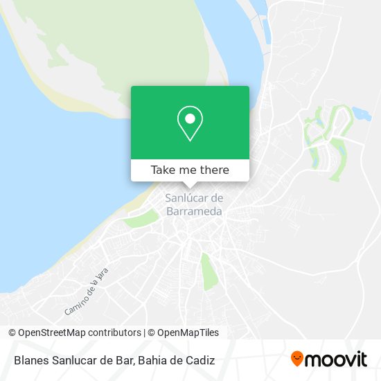 Blanes Sanlucar de Bar map