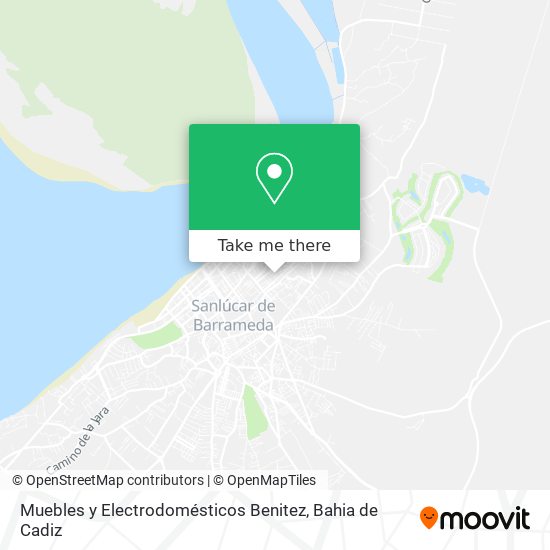 Muebles y Electrodomésticos Benitez map