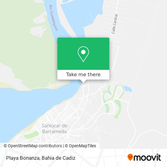 mapa Playa Bonanza