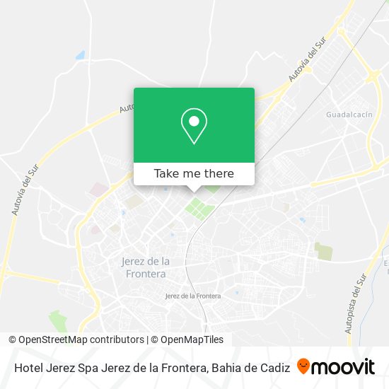 Hotel Jerez Spa Jerez de la Frontera map