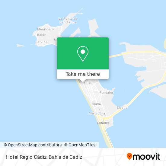 mapa Hotel Regio Cádiz