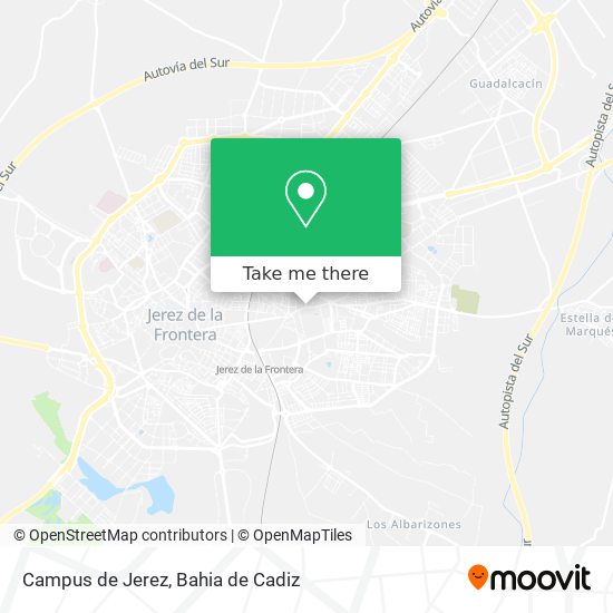 mapa Campus de Jerez