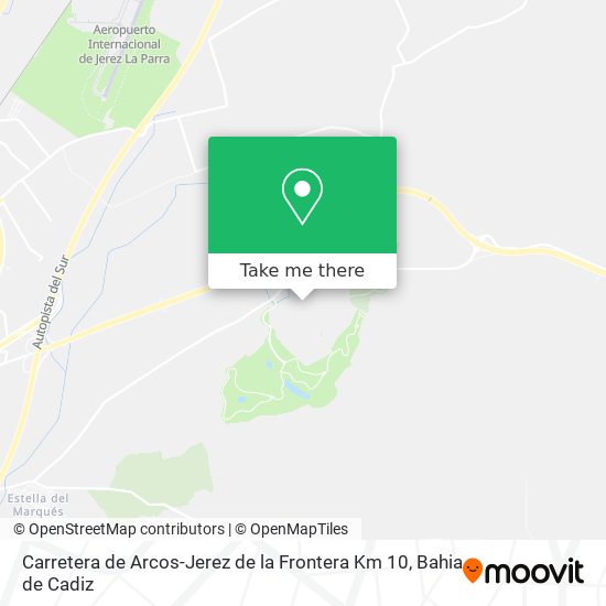 mapa Carretera de Arcos-Jerez de la Frontera Km 10