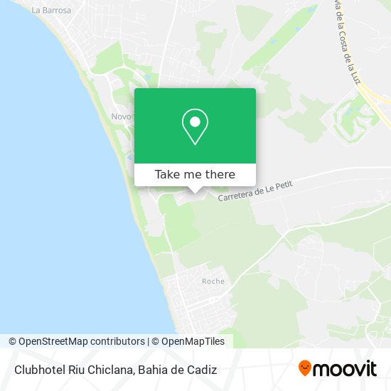 mapa Clubhotel Riu Chiclana