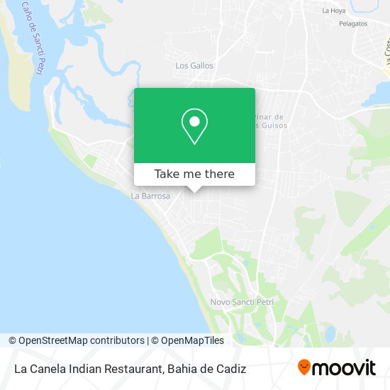 mapa La Canela Indian Restaurant