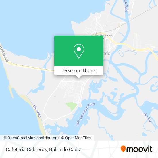 Cafeteria Cobreros map