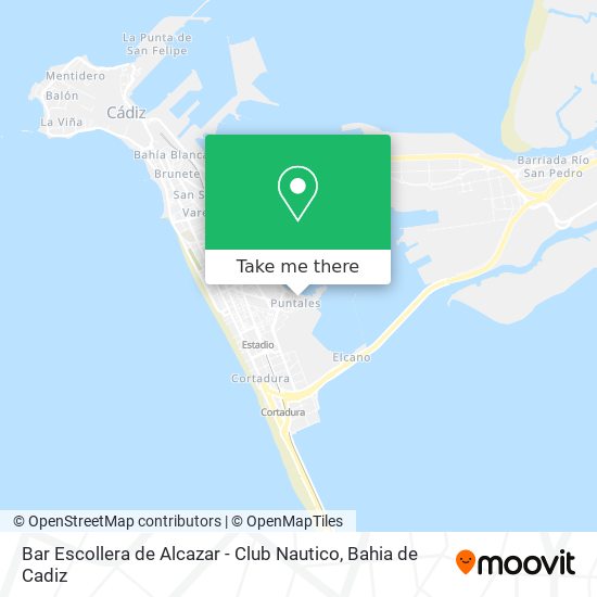 mapa Bar Escollera de Alcazar - Club Nautico