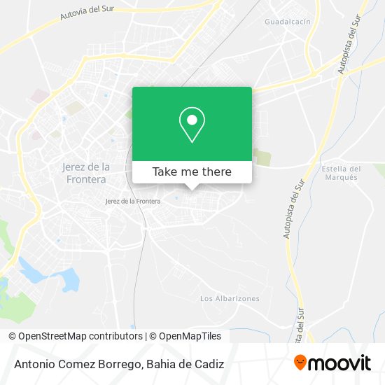Antonio Comez Borrego map