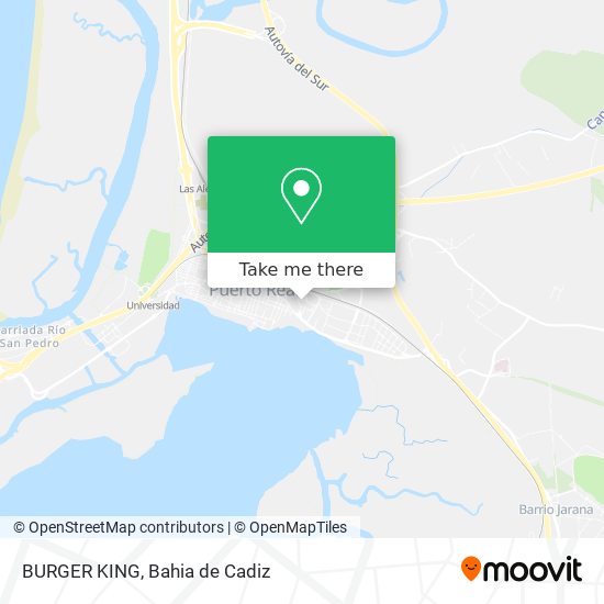 BURGER KING map