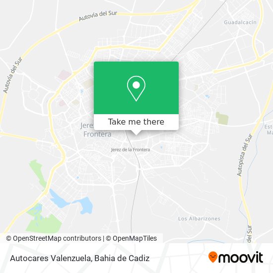 Autocares Valenzuela map