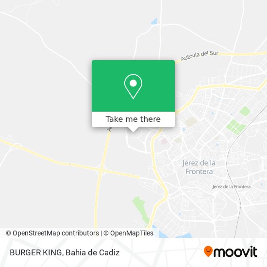 mapa BURGER KING