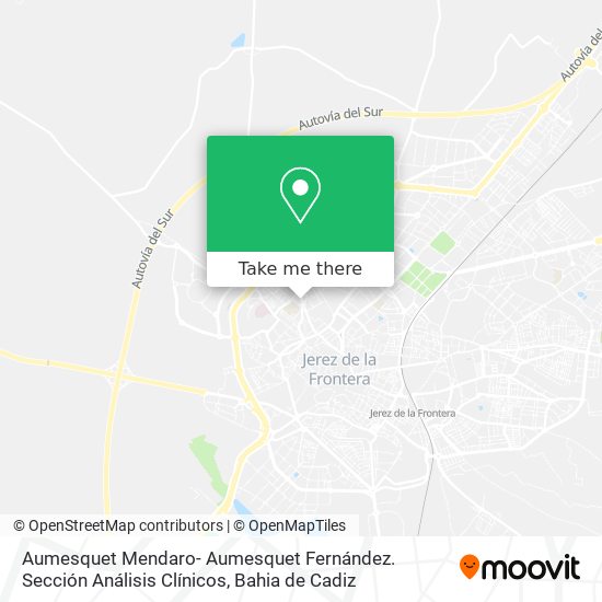 Aumesquet Mendaro- Aumesquet Fernández. Sección Análisis Clínicos map
