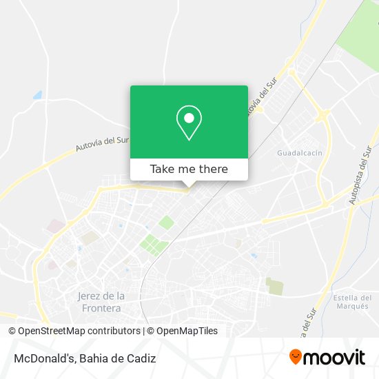 mapa McDonald's