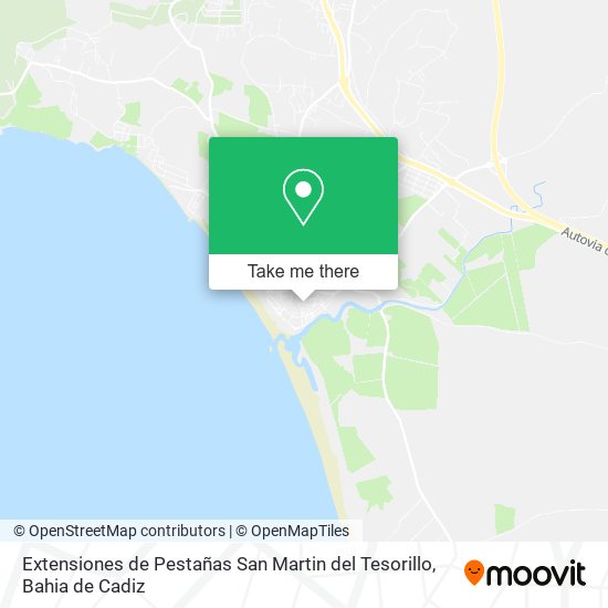Extensiones de Pestañas San Martin del Tesorillo map
