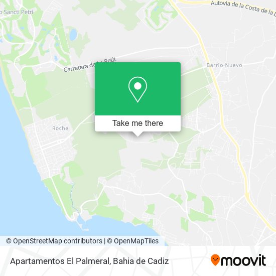 Apartamentos El Palmeral map
