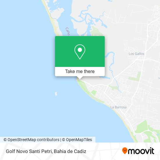 Golf Novo Santi Petri map