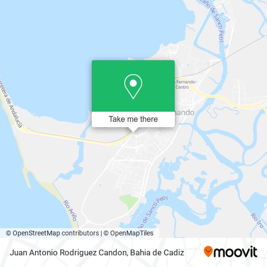 Juan Antonio Rodriguez Candon map