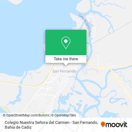 Colegio Nuestra Señora del Carmen - San Fernando map