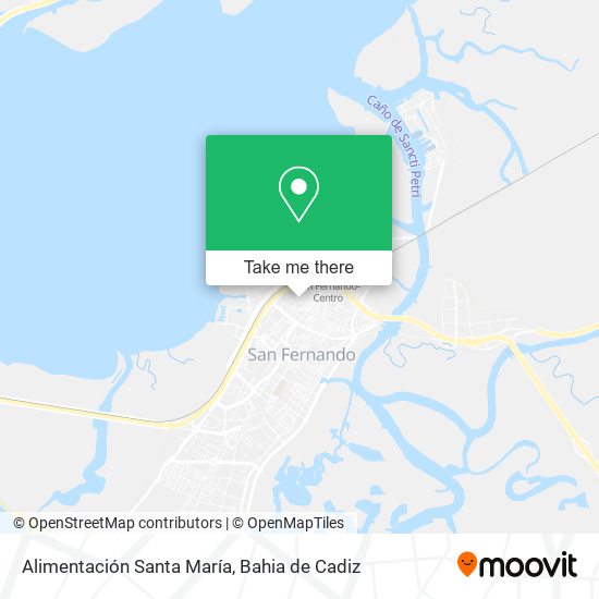 Alimentación Santa María map