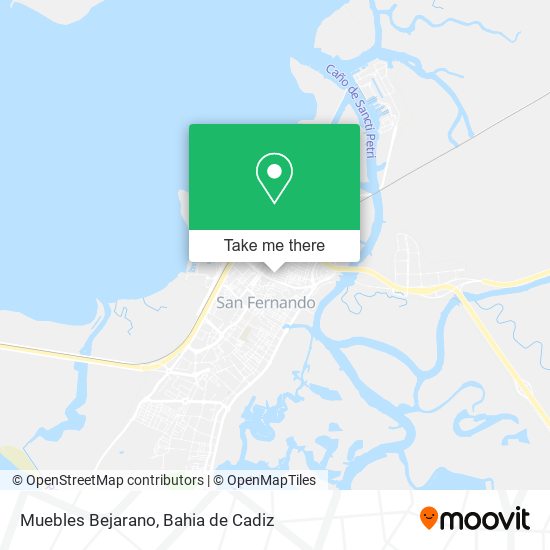 Muebles Bejarano map