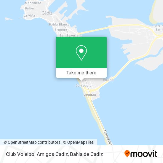 Club Voleibol Amigos Cadiz map