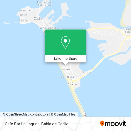 mapa Cafe Bar La Laguna