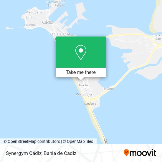 mapa Synergym Cádiz