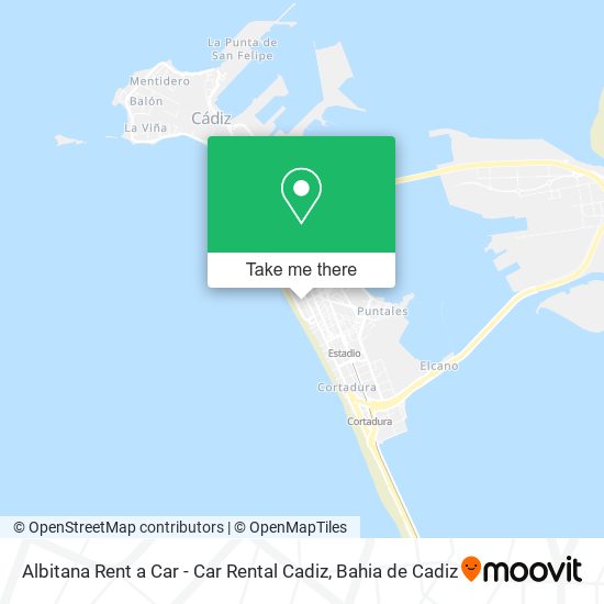 Albitana Rent a Car - Car Rental Cadiz map