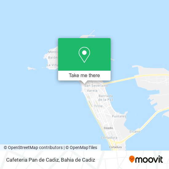 Cafeteria Pan de Cadiz map