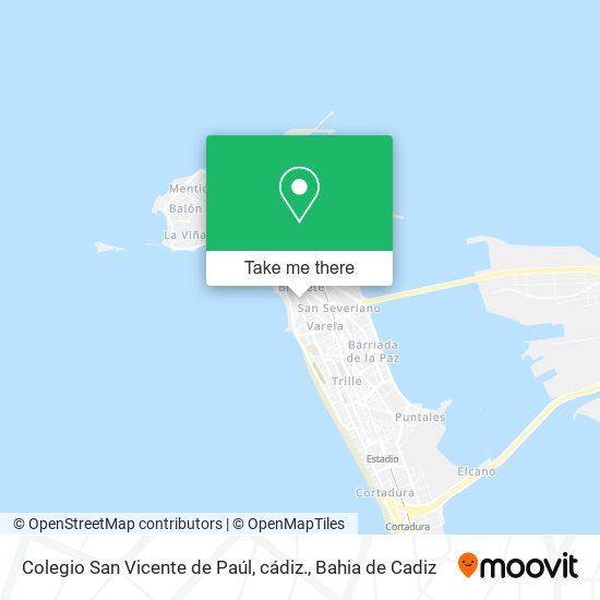 Colegio San Vicente de Paúl, cádiz. map