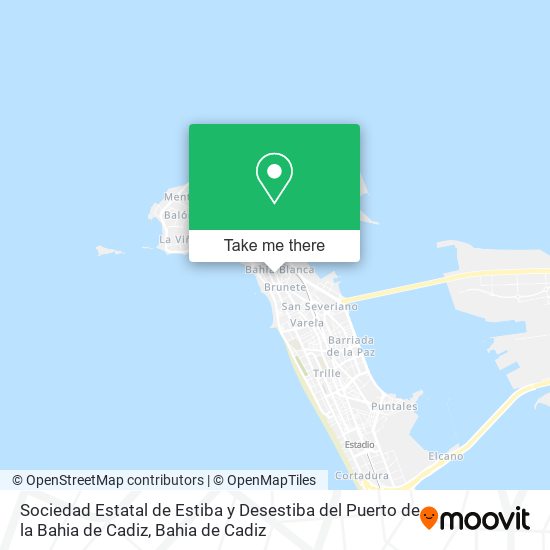 mapa Sociedad Estatal de Estiba y Desestiba del Puerto de la Bahia de Cadiz