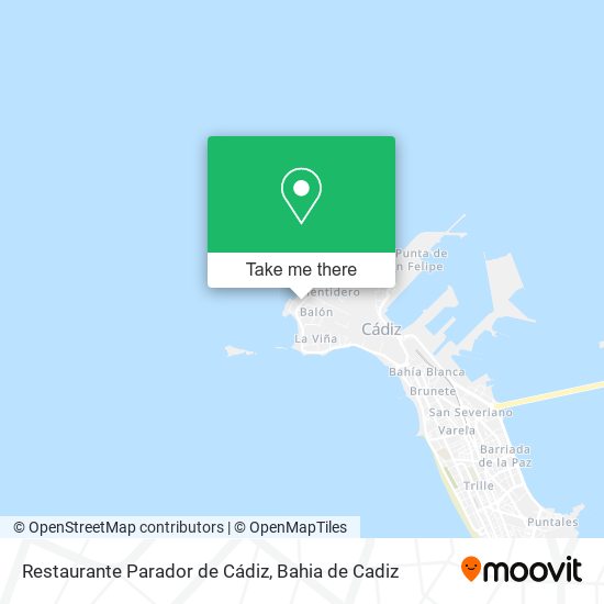 Restaurante Parador de Cádiz map