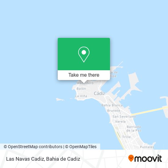Las Navas Cadiz map