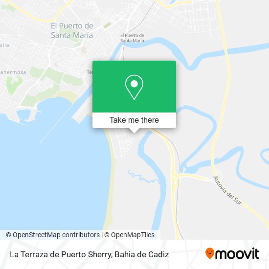 La Terraza de Puerto Sherry map