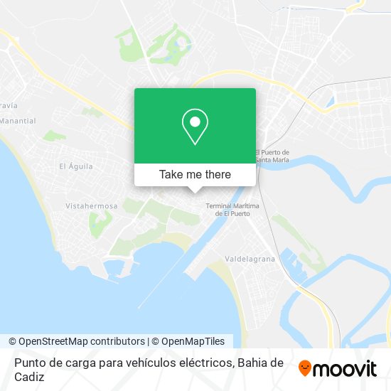 Punto de carga para vehículos eléctricos map