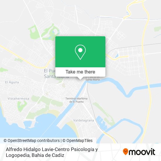 mapa Alfredo Hidalgo Lavie-Centro Psicología y Logopedia