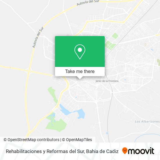 Rehabilitaciones y Reformas del Sur map