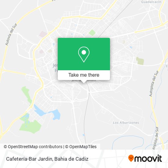 Cafetería-Bar Jardin map