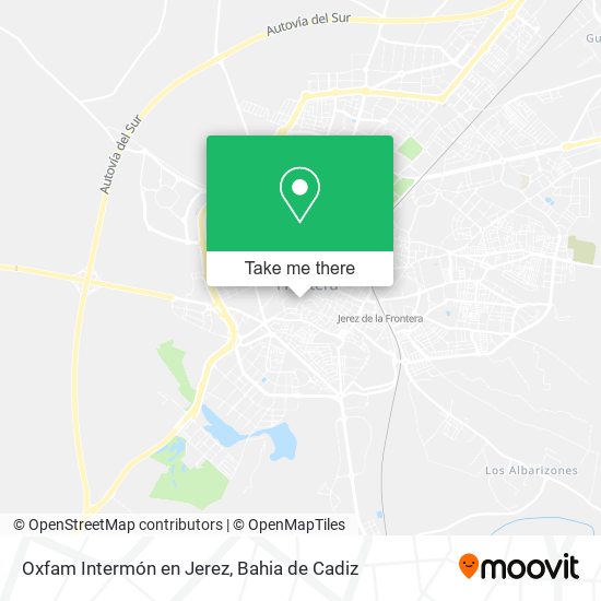 mapa Oxfam Intermón en Jerez