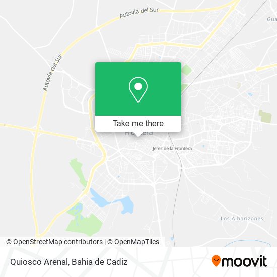 Quiosco Arenal map